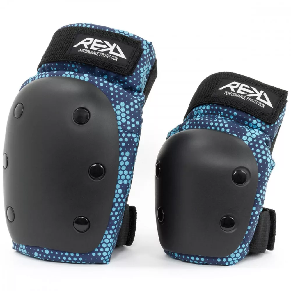 Rekd Youth Heavy Duty Double Pad Set - Blue