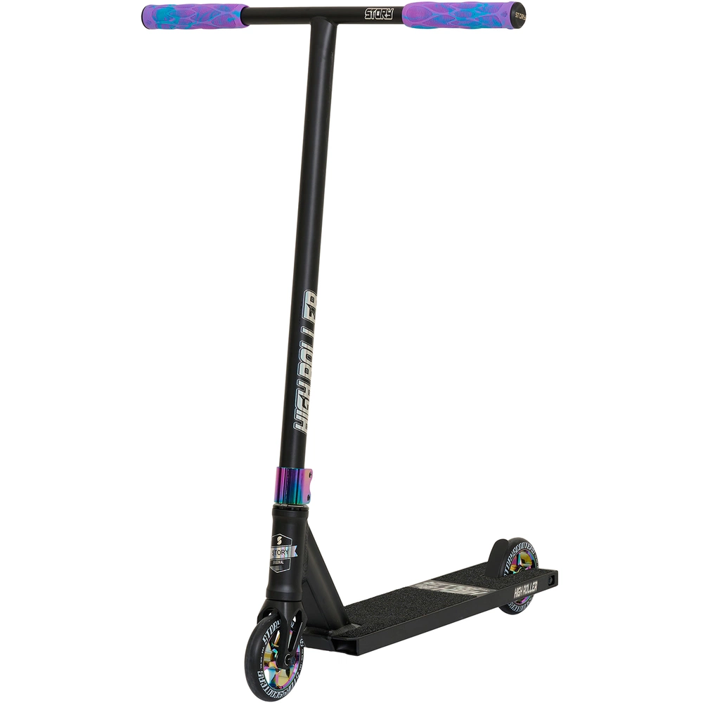 Story High Roller Street  V2  Scooter - Black/rainbow