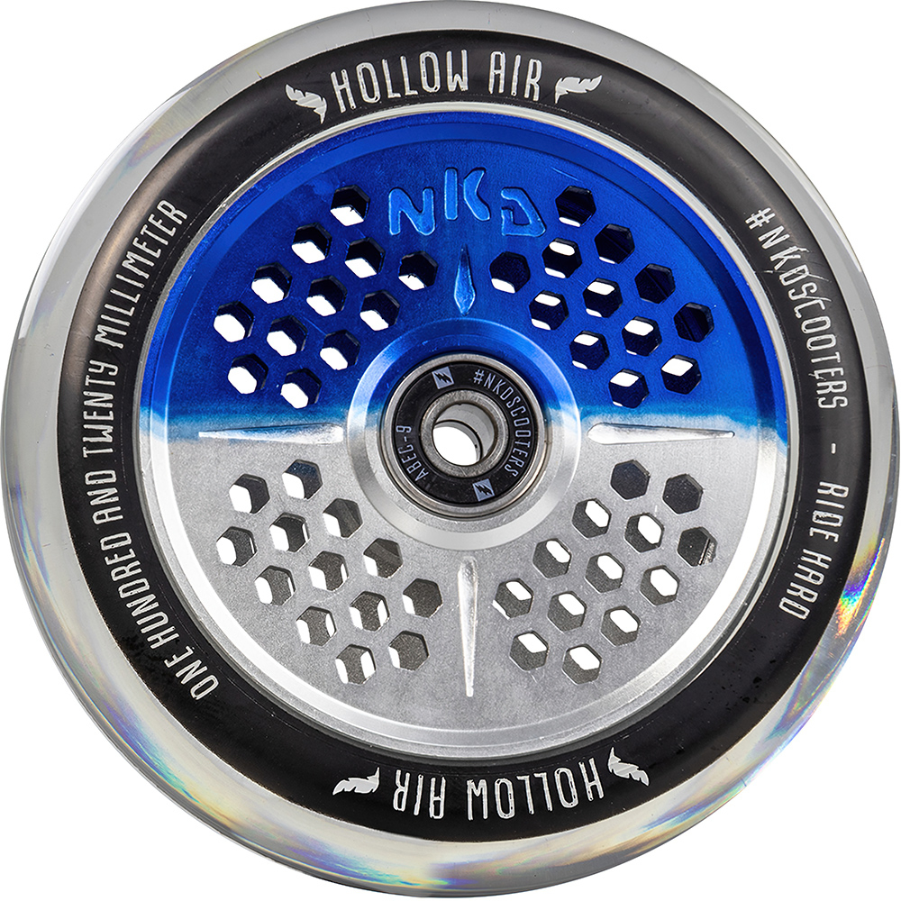 Kolieska NKD Hollow Air Scooter Wheel 110mm - BLUECHROME