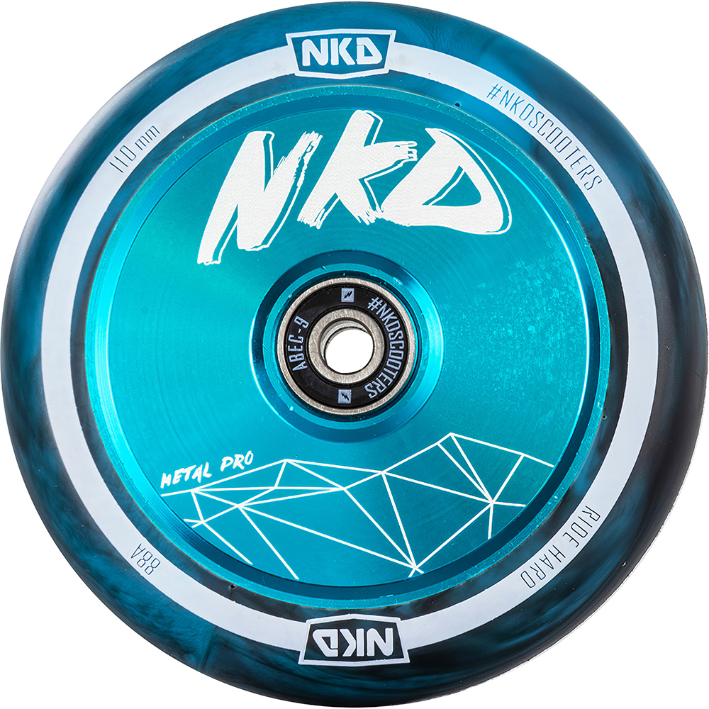 Kolieska NKD Metal Pro Scooter Wheel 110mm -BLUE