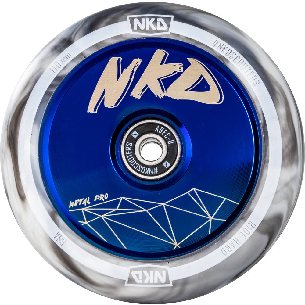 Kolieska NKD Metal Pro Scooter Wheel 110mm -WBELECTROBLUE